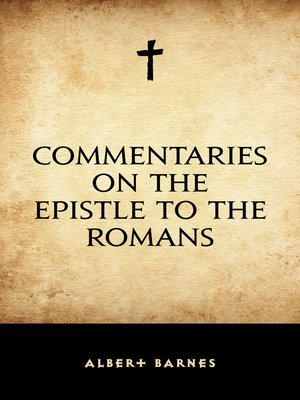 cover image of Commentaries on the Epistle to the Romans